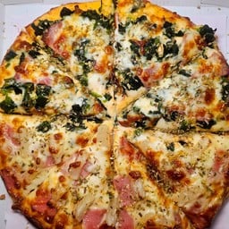 Pizza 2หน้าในถาดเดียว ( L )