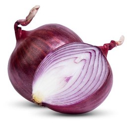 Sliced red onion