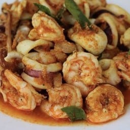 กับ/ผัดเผ็ดทะเล