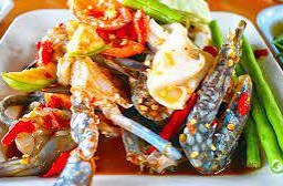 ยำปูม้าสด/สุก