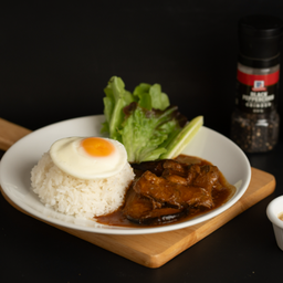 ข้าวราดซี่โครงหมูตุ๋น