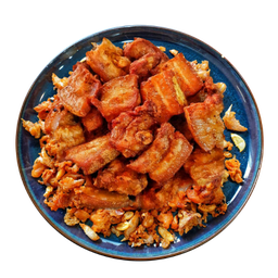 หมูสามชั้นทอดน้ำปลา (Crispy fried pork belly)