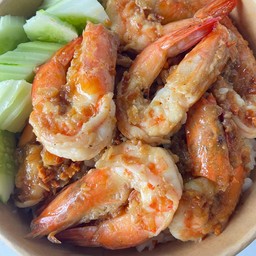 ข้าวหน้าผัดกระเทียม