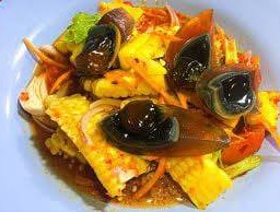 ตำข้าวโพดไข่เยี่ยวม้า