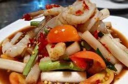 ตำไหลบัวกุ้งสด/กุ้งสุก