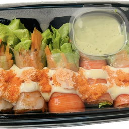 สลัดโรลกุ้ง+ปูอัด