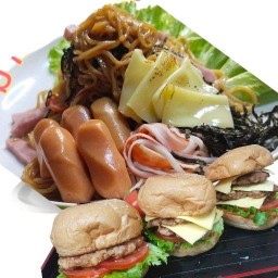 เบอร์เกอร์ พุงปลิ้น ซอย 4 ( ผัดมาม่าซอสเกาหลีก็มีนะ ) เอกชัยซอย 4