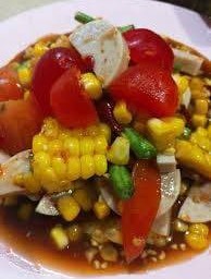 ตำข้าวโพดไข่แดงเค็ม