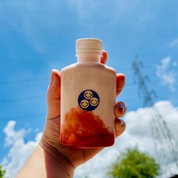 นมสตอเบอร์รี่ 250 ml (ไม่ใส่น้ำแข็ง)