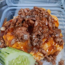 Scrambled Eggs With Minced Pork And Garlic