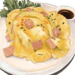 ข้าวไข่ข้น ( เลือกเนื้อสัตว์ได้ )