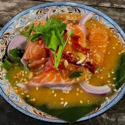 ยำแซลม่อน (วาซาบิ)