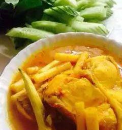 แกงเหลืองปลาทับทิม