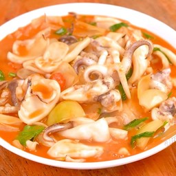 กับ/หมึกผัดไข่เค็ม