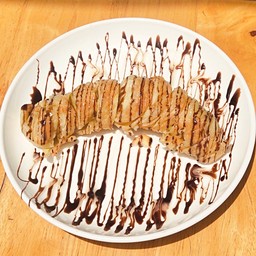 โรตีกล้วยหอมโรล banana roll roti