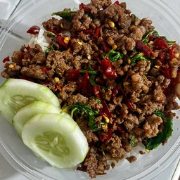 กะเพราเนื้อสับ