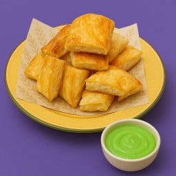 ขนมปังบันปิ้ง ดิป สังขยารสใบเตย