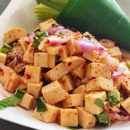 ลาบเต้าหู้ มังสวิรัติ