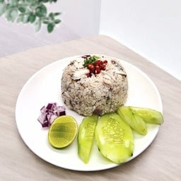 ข้าวคลุกปลาทูทอด