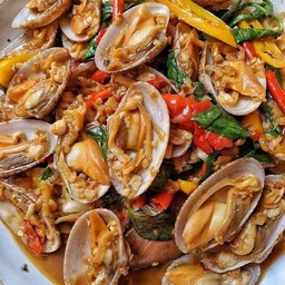 กับ/หอยลายผัดพริกเผา