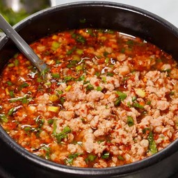 ต้มยำหมูสับ