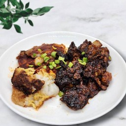 Yin Yang Carrot Cake 炒糕糕菜头辣ขนมผักกาด2รสชาติ
