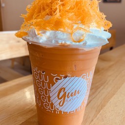 ชาชักปั่นวิปครีมฝอยทอง