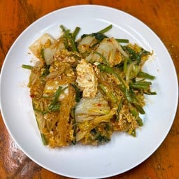 สุกี้แห้งผักไข่