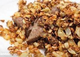 ข้าวตับทอดกระเทียม