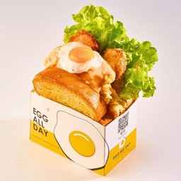 โทสแซนวิชอิบิคัทซึ(กุ้ง) Ebikatsu Egg Toast (Egg All Day)