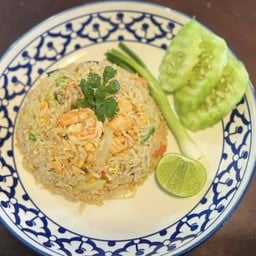 ข้าวผัดแซลม่อน+กุ้ง