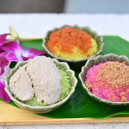 ข้าวเหนียว หน้าปลา, หน้ากุ้ง, หน้าสังขยา