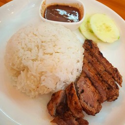 ข้าวสันคอหมูย่าง น้ำจิ้มแจ่วรสแซบมว๊ากกก !!!  New!!!