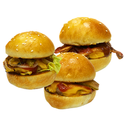 เบอร์เกอร์มินิ เลือกได้ 3 รสชาติ