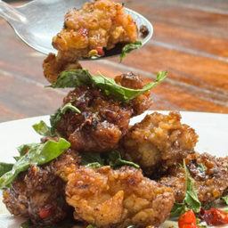 [LM] กะเพราไก่กรอบ