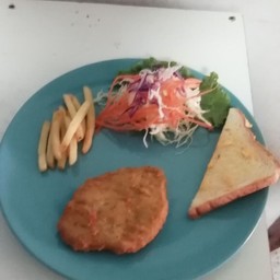 สเต็กไก่กรอบ