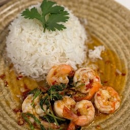 ข้าวกระเพรากุ้ง