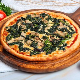 พิซซ่าผักโขม แป้งหนานุ่ม Ez