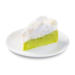 (L) Young coconut pandan cake