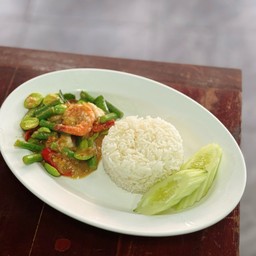 ข้าว+ผัดกะปิสตอ