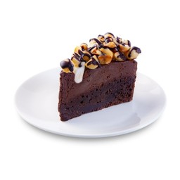 (L) Maccadamia midnight brownie
