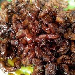หมูหวานกับข้าว