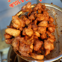 หมูทอดเค็ม(ดั้งเดิม) กับข้าว