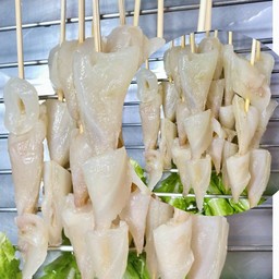 หางหมึกเด้งปิ้งย่าง พร้อมน้ำจิ้มซีฟู้ด รสเด็ด