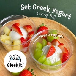 Set - กรีกโยเกิร์ต 70g - เลือกท็อปปิ้งได้เอง