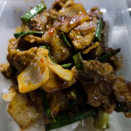 ผัดพริกเผา (ราดข้าว)