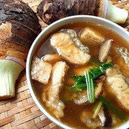 ปลากะพงต้มเผือก