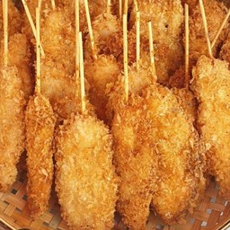 ไก่ป๊อปชุปเกร็ดขนมปัง 3 ไม้