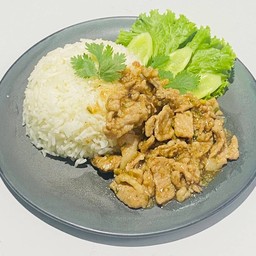 ข้าวหมูกระเทียม