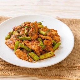 ข้าว-ผัดพริกแกงหมู